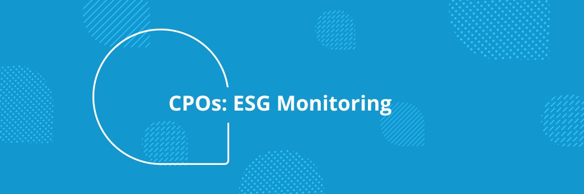 CPOs: ESG monitoring
