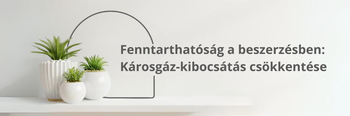 Fenntarthatóság a beszerzésben: Káros gázok kibocsátásának csökkentése